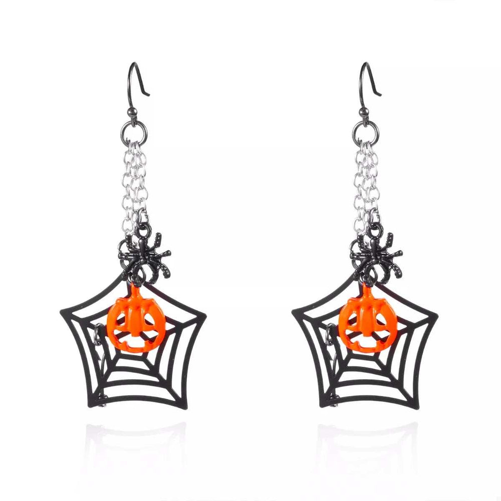 Halloween Spider Web Earrings - Trendsi - Flyclothing LLC