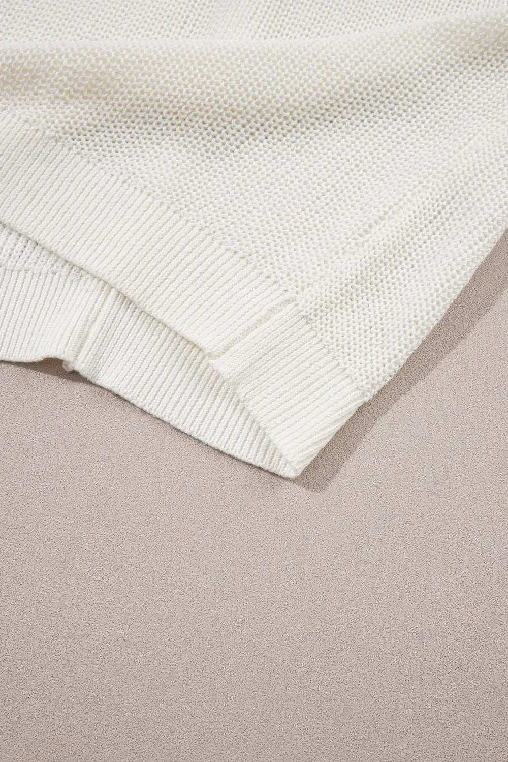 Central Seam Turtleneck Sleeveless Sweater Vest - Trendsi - Flyclothing LLC