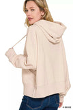Zenana Oversized Fleece Kangaroo Pocket Hoodie - Trendsi - Flyclothing LLC