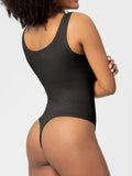 Scoop Neck Wide Strap Shaping Bodysuit - Trendsi - Flyclothing LLC