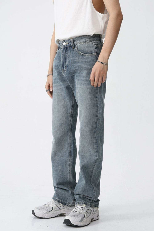 Mid Rise Men's Jeans with Pockets - Trendsi - Flyclothing LLC