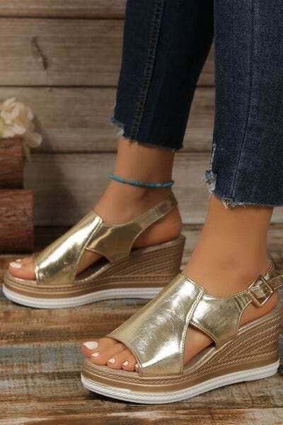 Peep Toe High Heel Sandals - Trendsi - Flyclothing LLC