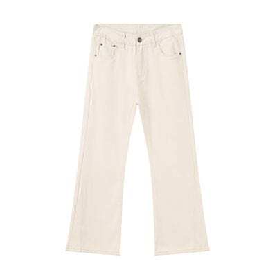 Mid Rise Jeans with Pockets - Trendsi - Flyclothing LLC