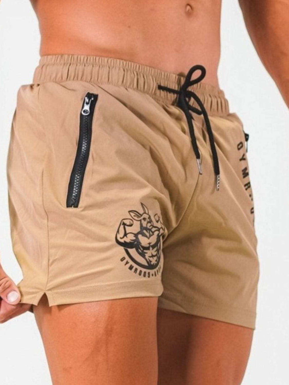 Men's Plus Size Drawstring Waist Shorts - Trendsi - Flyclothing LLC