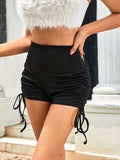 Drawstring Ruched Shorts - Trendsi - Flyclothing LLC