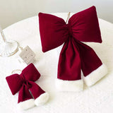 Christmas Velvet Bow Hanging Ornament - Trendsi - Flyclothing LLC