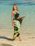 Printed Spaghetti Strap Cover Up - Trendsi - Flyclothing LLC