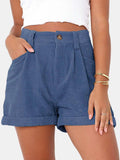 Full Size High Waist Shorts with Pockets - Trendsi - Flyclothing LLC