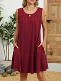 Round Neck Sleeveless Dress - Trendsi - Flyclothing LLC