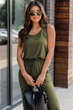 Drawstring Round Neck Sleeveless Jumpsuit - Trendsi - Flyclothing LLC