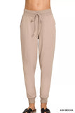 Zenana Drawstring Cotton Joggers with Pockets - Trendsi - Flyclothing LLC