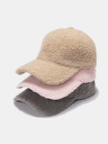 Sherpa Solid Color Baseball Cap - Trendsi - Flyclothing LLC