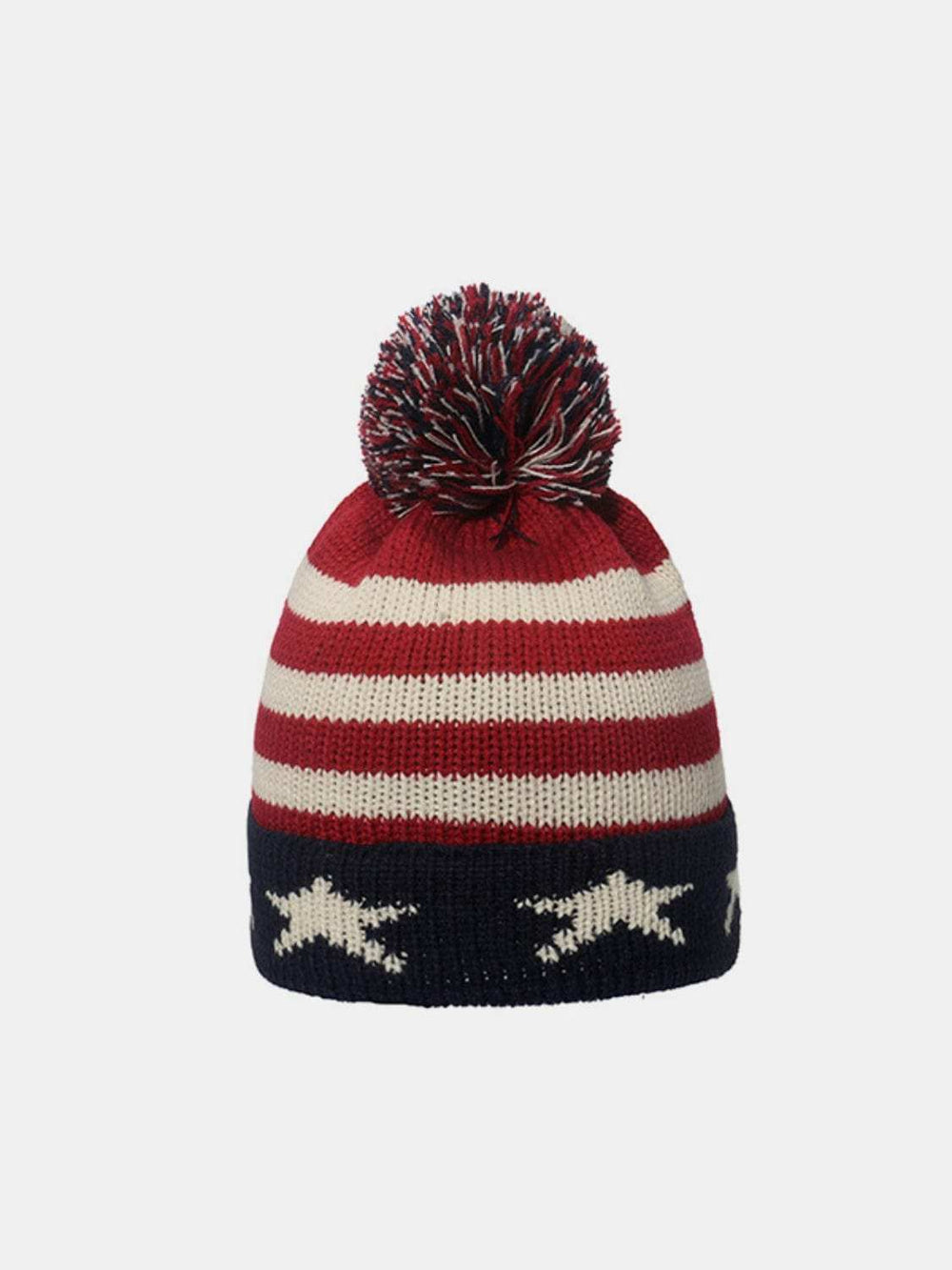 Roll Rim US Flag Knit Hat - Trendsi - Flyclothing LLC