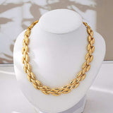 18K Gold-Plated Chunky Necklace - Trendsi - Flyclothing LLC