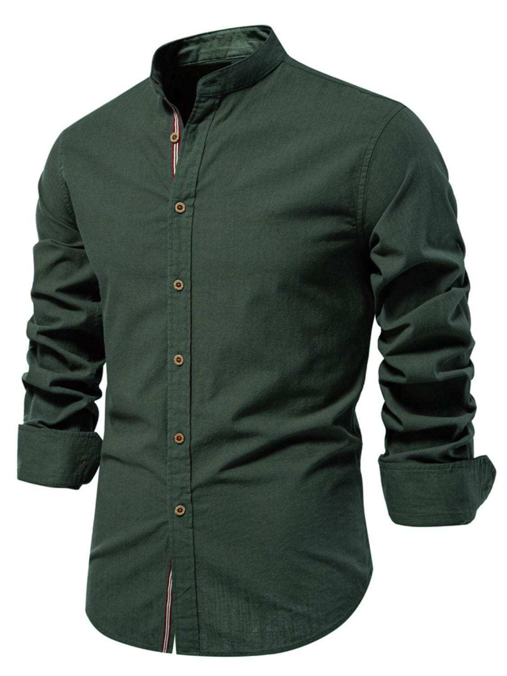 Men's Full Size Button Down Embroidered Shirt Plus Size - Trendsi - Flyclothing LLC