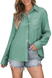 Striped Button Up Long Sleeve Shirt - Trendsi - Flyclothing LLC