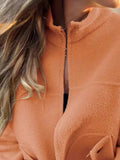 Full Size Textured Knit Zip Up Outerwear Plus Size - Trendsi - Flyclothing LLC