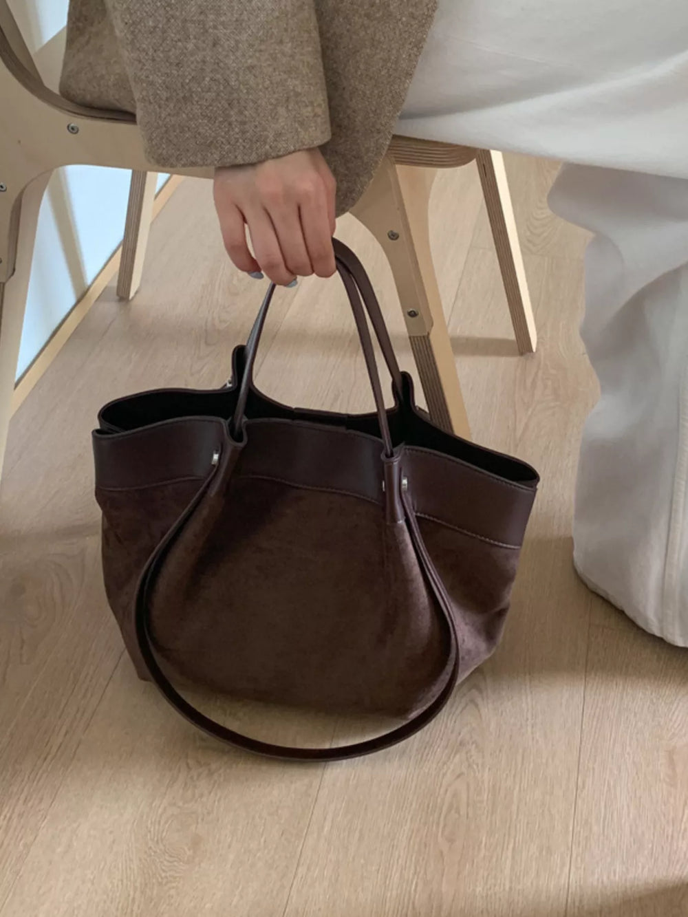 Lightweight Classic Color Tote Bag - Trendsi - Flyclothing LLC