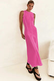 Contrast Stitching Maxi Tank Dress - Trendsi - Flyclothing LLC