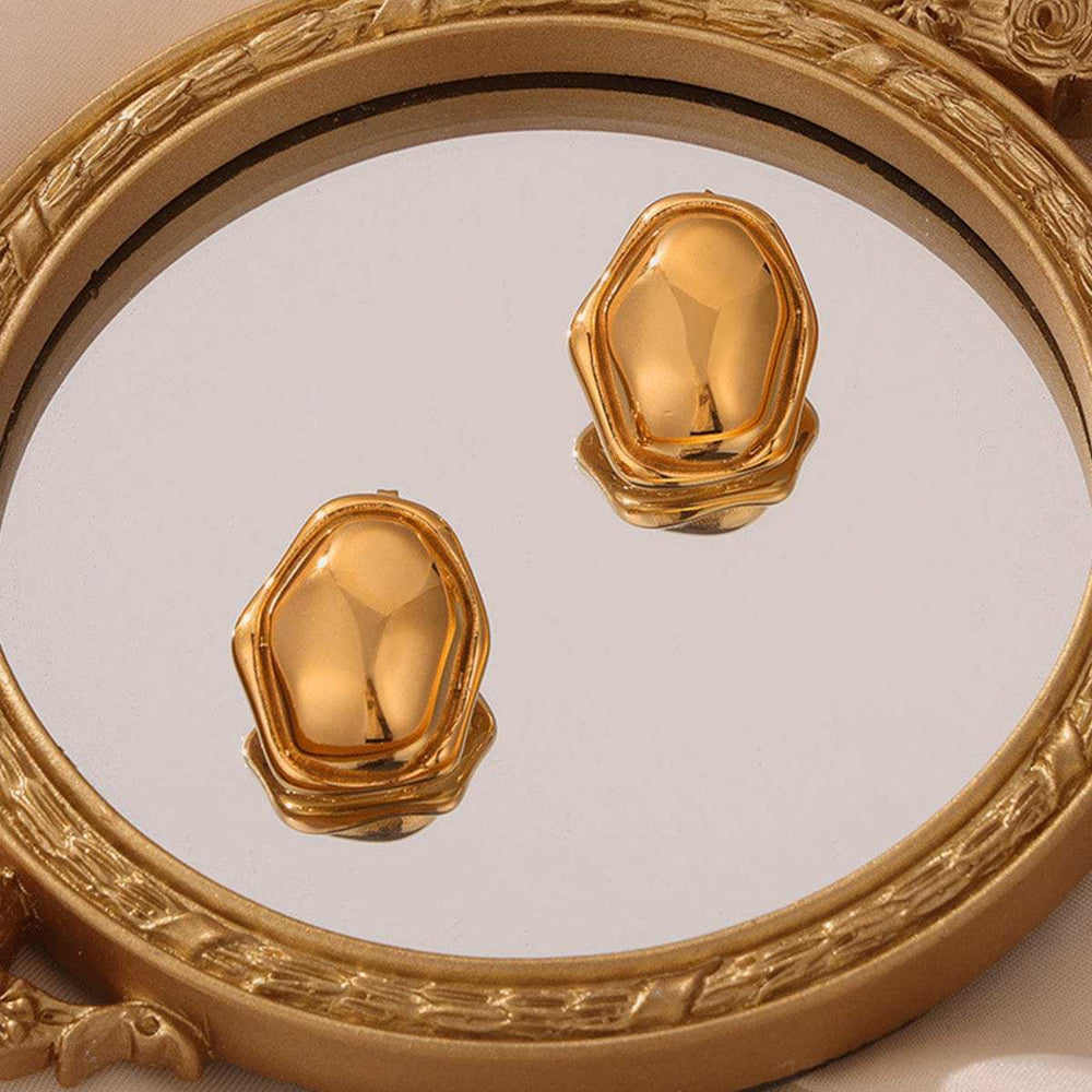 Titanium Steel Geometric Shape Earrings - Trendsi - Flyclothing LLC