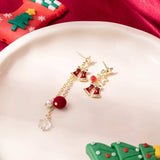 18K Gold-Plated Christmas Bell Earrings - Trendsi - Flyclothing LLC