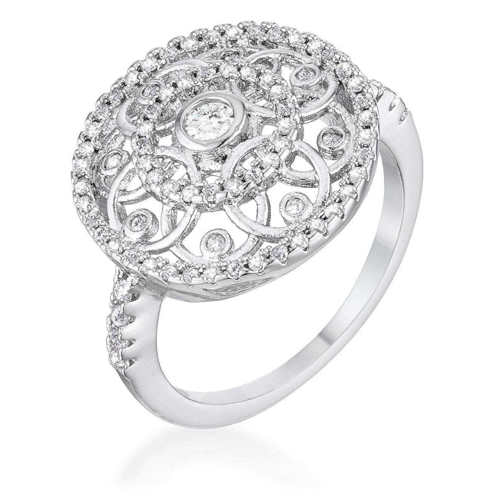 .5 Ct Interlocking Circles Ring with CZ - JGI - Flyclothing LLC