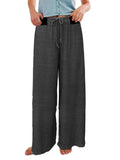 Drawstring Striped Wide Leg Pants - Trendsi - Flyclothing LLC