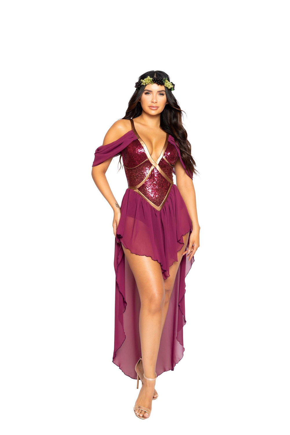 Roma Costume 2pc Wine Goddess - Roma Costume - Flyclothing LLC