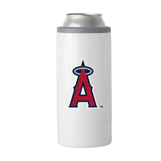 Los Angeles Angels Letterman 12 oz Slim Can Coolie - Logo Brands - Flyclothing LLC