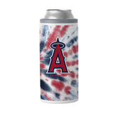 LA Angels 12oz Tie Dye Slim Can Coolie - Logo Brands - Flyclothing LLC