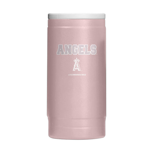 LA Angels Stencil Powder Coat Slim Can Coolie - Logo Brands - Flyclothing LLC