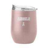LA Angels 16oz Stencil Powder Coat Curved Beverage - Logo Brands - Flyclothing LLC