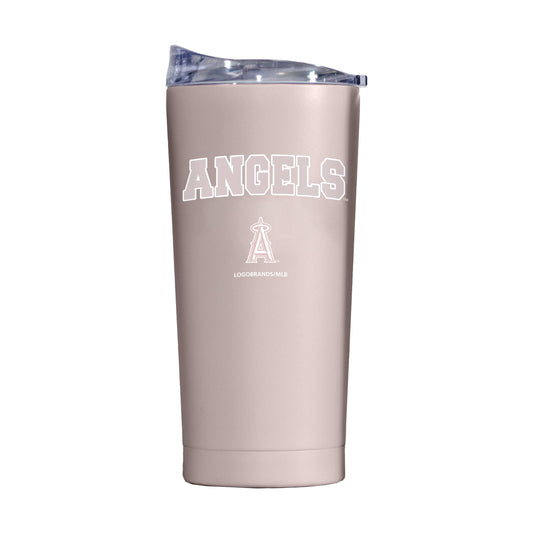 LA Angels 20oz Stencil Powder Coat Tumbler - Logo Brands - Flyclothing LLC