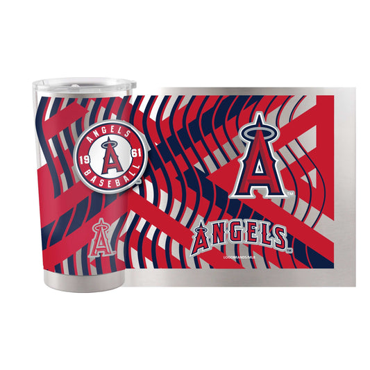 Los Angeles Angels 20oz Flex Silver Stainless Tumbler - Logo Brands - Flyclothing LLC