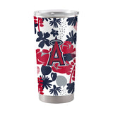 LA Angels 20oz Floral Stainless Steel Tumbler - Logo Brands - Flyclothing LLC