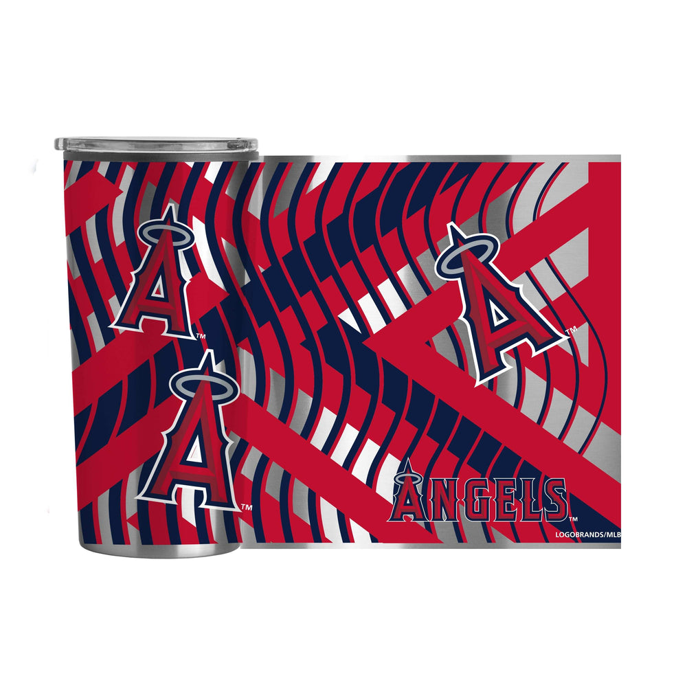 Los Angeles Angels 20oz Flex Plastic Wall Stainless Tumbler - Logo Brands - Flyclothing LLC