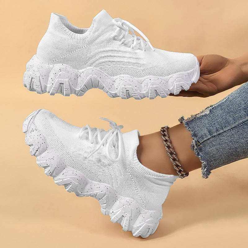 Lace Up Mesh Breathable Athletic - Trendsi - Flyclothing LLC