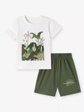 Children's Graphic T-Shirt & Shorts Set - Trendsi - Flyclothing LLC