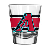 Arizona Diamondbacks 2oz Stripe Shot Glass - Logo Brands - Flyclothing LLC