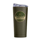 Arizona Diamondbacks 20oz Badge Powder Coat Tumbler - Logo Brands - Flyclothing LLC