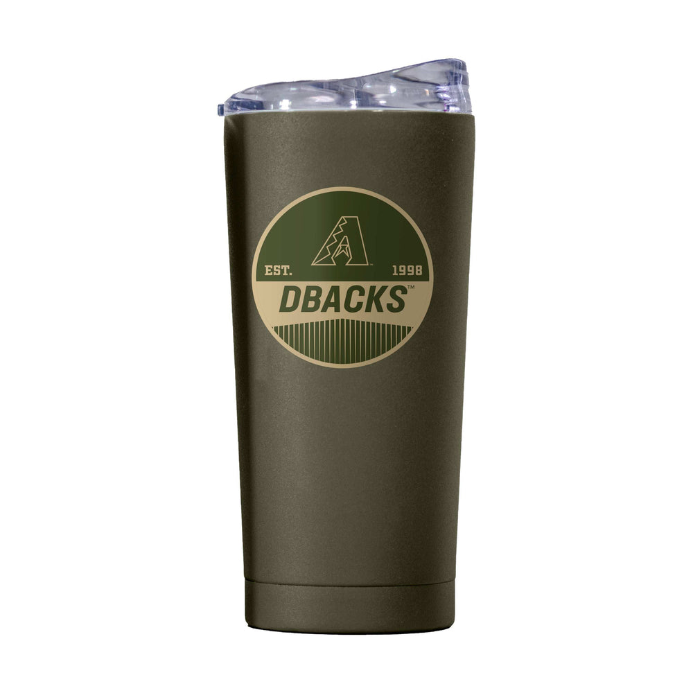Arizona Diamondbacks 20oz Badge Powder Coat Tumbler - Logo Brands - Flyclothing LLC