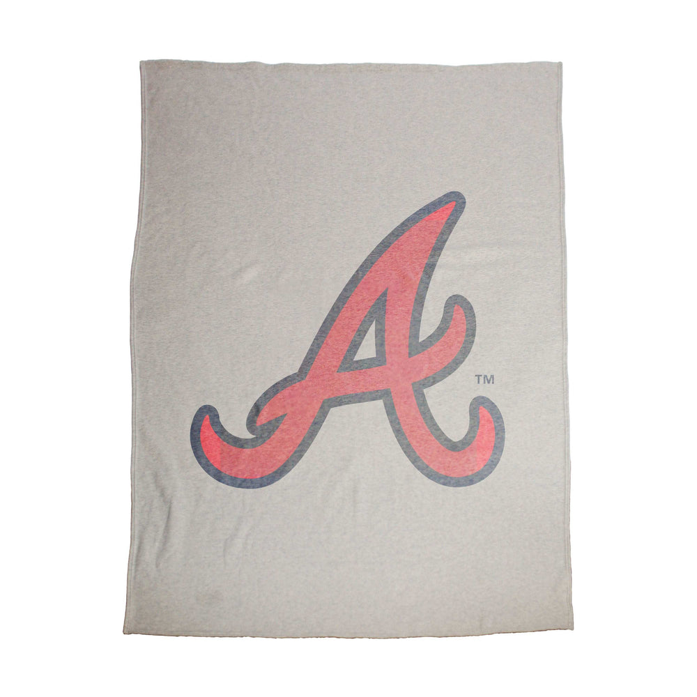 Atlanta Braves Oversized Logo Sublimated Sweatshirt Blanket - Logo Brands - Flyclothing LLC