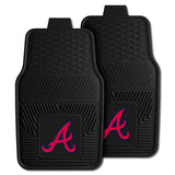 MLB - Atlanta Braves 2-pc Vinyl Car Mat Set - Logo Brands - Flyclothing LLC
