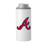Atlanta Braves Letterman 12 oz Slim Can Coolie - Logo Brands - Flyclothing LLC