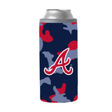 Atlanta Braves 12oz Camo Slim Can Coolie - Logo Brands - Flyclothing LLC