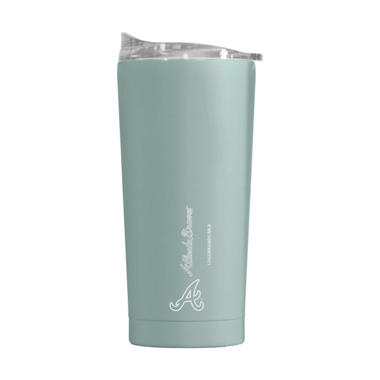 Atlanta Braves 20oz Vertical Powder Coat Tumbler - Logo Brands - Flyclothing LLC