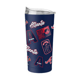 Atlanta Braves 20oz Dream Weave Powder Coat Tumbler - Logo Brands - Flyclothing LLC