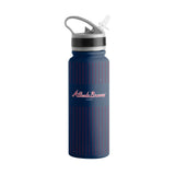 Atlanta Braves 25oz Pinstripes SingleWall FlipTop Bottle - Logo Brands - Flyclothing LLC