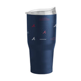 Atlanta Braves 30oz Step And Repeat Powder Coat Tumbler - Logo Brands - Flyclothing LLC