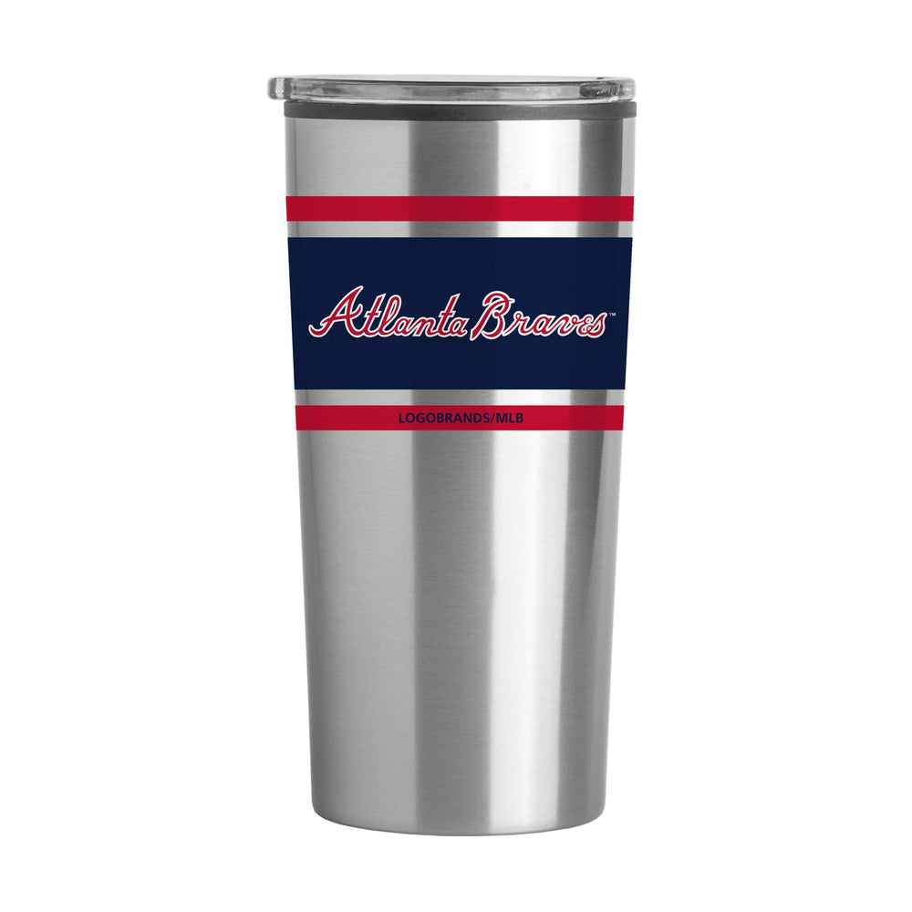 Atlanta Braves 20oz Stripe Fusion Tumbler - Logo Brands - Flyclothing LLC